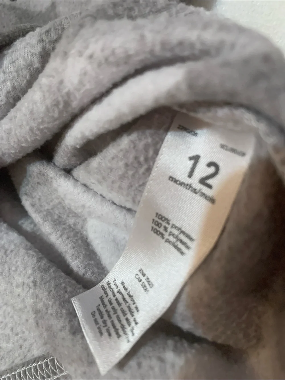Carters baby fleece pullover 12 months